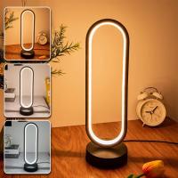 Lámpara De Mesa LED Decorativa Anillo Nueva Letra G 3 Colores Ajustables Luz Suave Estilo Noche Para Dormitorio Lámpara De Noche - details 2