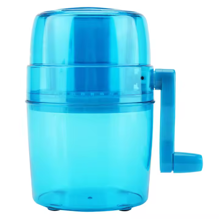 Trituradora de hielo manual portátil con manivela de 1,1 l para el hogar, máquina para hacer conos de nieve, herramienta de cocina - 1
