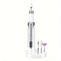 Quitaesmalte de uñas, taladro eléctrico portátil profesional para uñas, pulidor de uñas para dar forma, pulir y quitar uñas de gel, herramienta de manicura multifuncional - details 11