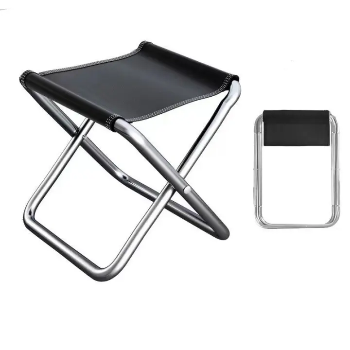 Taburete plegable compacto, Taburete plegable para exterior, Pequeño Taburete plegable portátil, Taburete para camping - 1