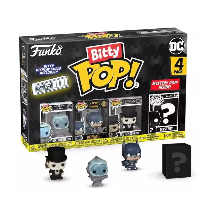 Funko Pop Bitty Batman 85th Pack 4 Mini Figuras 81129PDQ Juguetes - 1