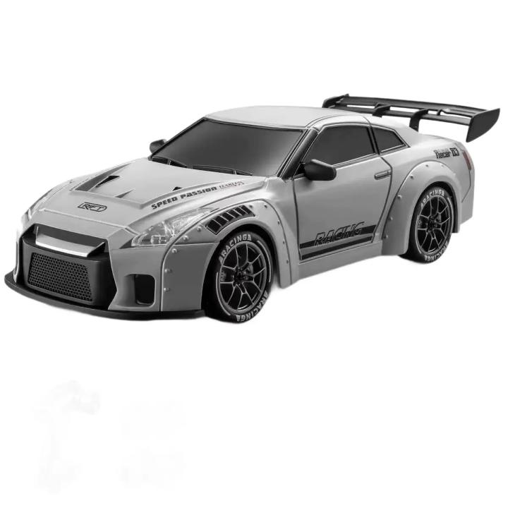 Coche RC de drift a escala 1/24, tracción a las cuatro ruedas, 2 modos de velocidad, luces LED y alcance de 50 m