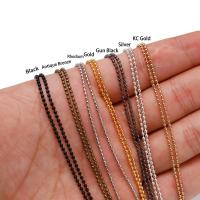 Cadenas De Bolas Metálicas En Lote De 5m Para Joyería DIY Accesorios De Enlaces De Collar Tamaños 1.2 1.5 2.0 Mm - details 15