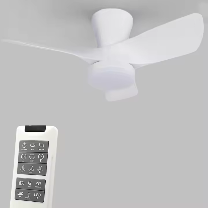 FactorLED Ventilador de Techo con Luz, 30W, 3000Lm, Silencioso, CCT 6 opciones de luz blanca, Velocidad ajustable, Programable y Regulable, Mando a Distancia - 1