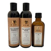 MACADAMIA -Trio de cuidado En Casa SH+MASK+ACEITE - Belma Kosmetik: tratamiento reparador enzimoterapia Mxima Reconstruccion - details 2