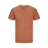 Camiseta con botones hombre Jack & Jones 12164972 manga corta color marrón - details 0