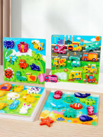 Puzzle 3D Para Niños Animal Marítimo Y Frutas Juguete Educativo DIY De Madera Divertido Regalo De Cumpleaños Aprendizaje Preescolar - details 8