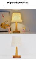 Lámpara De Mesa LED Estilo Japonés Retro Iluminación Interior Para Dormitorio Y Sala De Estar Luz De Noche Decorativa Para Escritorio Incluye Bombilla Fuente De Alimentación AC 90-260V - details 4