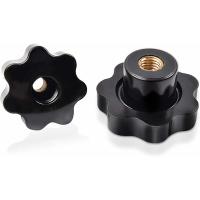 Perilla de Apriete de cabeza Pasante para Máquina Herradura, Tuerca de Tornillo de Mano Negra, 38 mm x M8 Perilla de Estrella M8, 8 piezas Tuerca de Estrella M8 - details 0