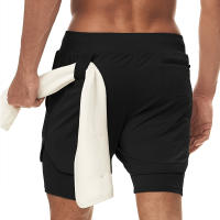 Shorts De Gimnasio Anime Berserk Guts Y Toji Impresión Para Hombre 2 En 1 Deporte Shorts De Running Performance Pants - details 15