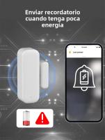 Sensor De Puerta Y Ventana Zigbee 3.0 Tuya Con Control Remoto Por App Compatible Con Alexa Google Assistant Smart Life SaltComm - details 9