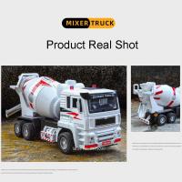 Camión De Mixer De Hidrato De Cal 1:40 Escala Con Luz Y Sonido Función De Retroceso Automática Venta Al Por Menor Para Niños Juguetes De Vehículos De Ingeniería Metal - details 15
