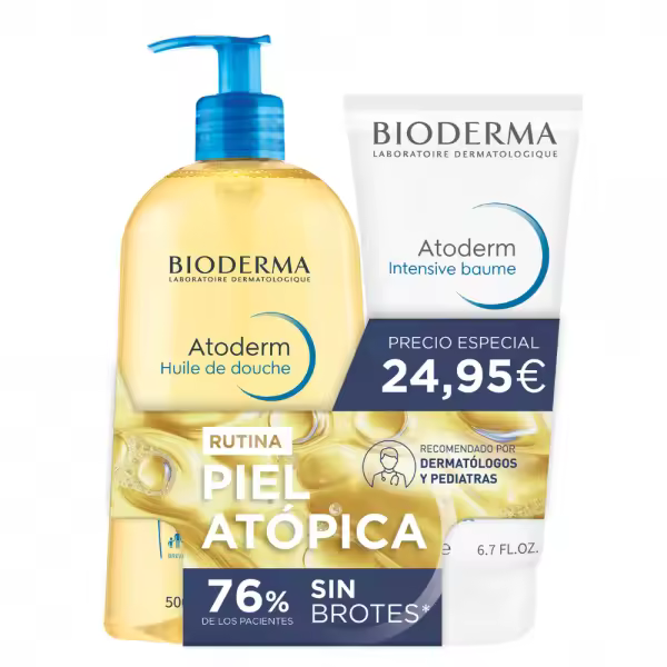 Bioderma Pack Atoderm Intensive Baume 200 Ml + Huile de Douche 500 Ml - 1