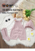 3 unids/set de ropa de Bebe de DOT sólidos de cabrito para recien nacidos, tejido sin Mangas peleles, sombreros, calcetines, trajes para bebés de 0 at 18m - details 0