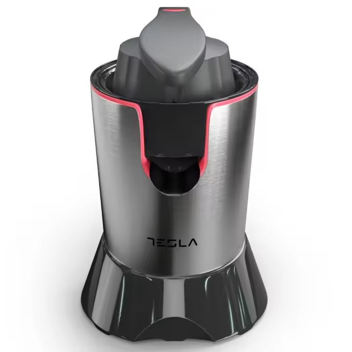 Tesla Exprimidor Eléctrico CJ301BX - Exprimidor de Cítricos Eléctrico, 300W, Acero Inoxidable, Fácil Extracción de Jugos, Capacidad 650 ml, Diseño Moderno, Pies de Goma, Limpieza Sencilla, Color Negro - 1