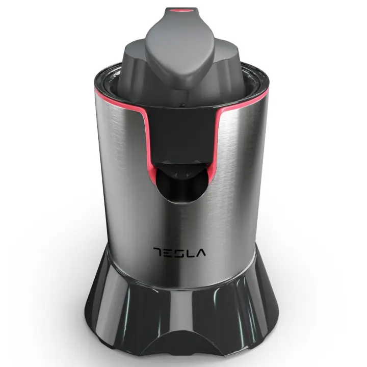 Tesla Exprimidor Eléctrico CJ301BX - Exprimidor de Cítricos Eléctrico, 300W, Acero Inoxidable, Fácil Extracción de Jugos, Capacidad 650 ml, Diseño Moderno, Pies de Goma, Limpieza Sencilla, Color Negro - 1