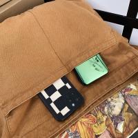 Bolso Bandolera De Lona Casual Para Mujer Y Hombre Gran Capacidad De Color Sólido Estilo Trendy Y Cool Para Estudiantes Y Adultos - details 21