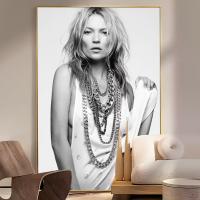 Pegatinas De Pared Kate Moss Vintage Posters Papel Adhesivo Blanco Calidad HD Decoración Moderna Retro Y Nostálgica Para Hogar Oficina Café - details 12