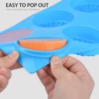 Molde De Silicona En Forma De Flor Creativa Para Hacer Sabanas De Mano Candles Pasteles De Fondant Y Dulces 6 Cavidades - details 7