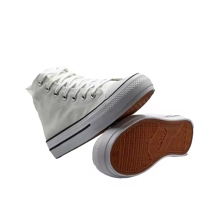 JZ Hermanos Zapatillas altas de doble suela clásicas para mujer - 1