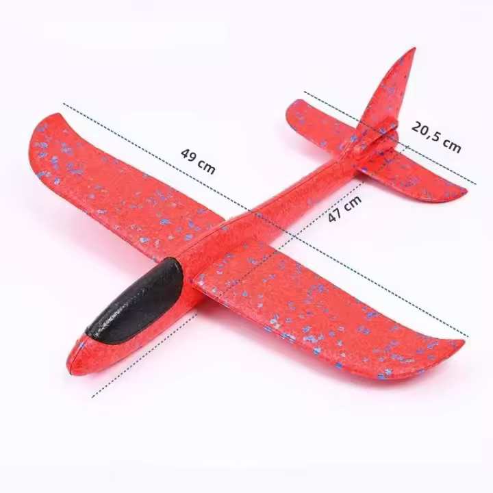 Avión De Mano Grande De Esponja Para Niños Avión Deslizante Inercial EPP Juguete Para Exterior Regalo Para Niños Y Niñas - 1