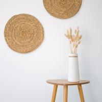 Jarrón de Cerámica para Hierba de Las Pampas, Florero Blanco Como Moderna Decoración Boho para Salas de Estar, Jarrón Grande de 21 cm de Altura en Mate, Decoración para Flores Frescas & Secas - details 4