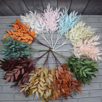 Ramo Artificial De Hojas Para Boda Decoración De Hogar Copo De Nieve Falso Sauce Fondo De Fiesta Material Plástico Estilo Árbol - details 0