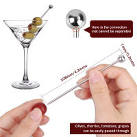 12Pcs Palillos De Cocktail De Acero Inoxidable Herramientas De Barra Para Decoración Y Mezcla De Bebidas Reutilizables - details 5