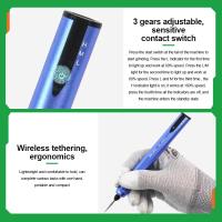 RELIFE RL-068 Pluma Ajustable Eléctrica Para Reparación De CPU Móvil Herramienta De Polido Y Corte Con Variedad De Cabezas De Mezcla - details 33