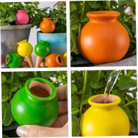 2 juegos de bolas de riego de plantas paquete de 8 picos de riego de arcilla 2-3 días picos de riego automático dispositivo de riego automático de bolas de riego de plantas riego por goteo para plantas de interior bolas de riego de plantas - details 1