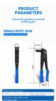 Juego De Rivetador Manual 420MM Gun De Mano Para Soldadura Blanca Herramienta DIY Para Automóviles Y Fabricación Comercial - details 0