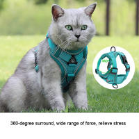 Harnés Para Perros Y Gatos Resistente Al Escape Transpirable Con Correa Para Caminar Al Aire Libre Control Fácil Harnés Reflejo Para Mascotas - details 8
