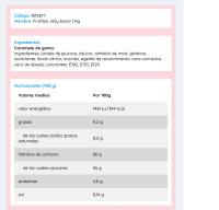 VIDAL Frutitas Jelly bolsa de 1Kg aprox 435 uds Compuesto por diferentes sabores y formas a frutas naturales sabor a Pera, piña, plátano, naranja y fresa tamaño mini sin gluten  sin grasa sabor original Vidal garantizado - details 5