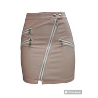 Falda de Cuero Sintético para Mujer Kellys - Elegante y Moderna - Ajustada - Cierre con Cremallera - Color Negro - Talla y Temporada Variadas - details 14