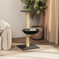 vidaXL Rascador para Gatos con Poste de Sisal Macota Animal Torre Color Crema,  Gris claro,  Gris oscuro y mas - details 2