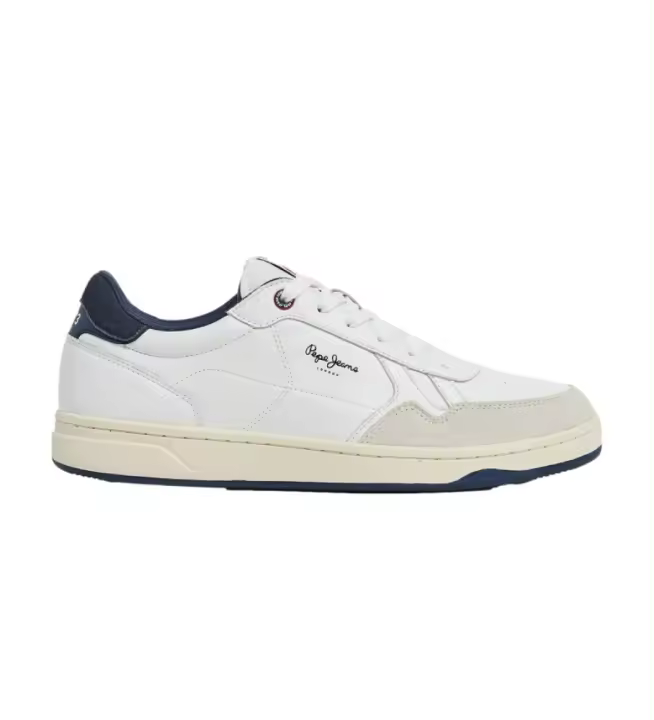 Pepe Jeans | Zapatillas de Piel Kore Brit blanco - 1