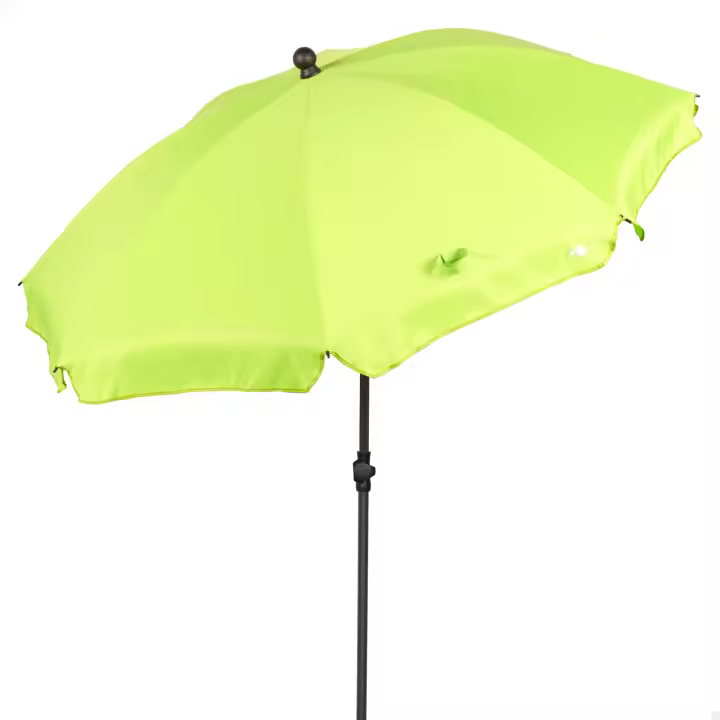 AKTIVE, Sombrilla playa grande, 200 cm, Protección UV30, Mástil acero ajustable, Regulable en altura, Tejido poliéster, Funda transporte, Sombrilla inclinable, Sombrilla para la playa, Sombrillas grandes, Sombrilla playa grande - 1