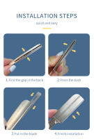 Afeitadora De Cuchilla Recta Para Hombres Happy Barber De Aleación De Zinc Herramientas De Corte De Pelo Personalizadas Con Logo De Marca - details 5