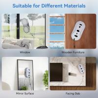 Robot limpiador de ventanas inteligente, limpiador de ventanas de succión 3000Pa con spray de agua doble automático, limpiador de ventanas robot con control remoto para la limpieza de ventanas, espejos y puertas - details 1