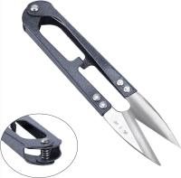 Qoosea 2PCS Tijeras de Hilo, Tijeras de Coser Metal en Forma de U, Mini Tijeras de Costura Punto de Cruz Sastres Tijeras Hilo Hilo Sastres Cortador para Puntadas y Suministros de Bricolaje (Negro) - details 2