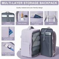 Mochila De Viaje Aprobada Para Flight 40x20x25 Para Hombres Y Mujeres Mochila De Negocios Con Computadora Para Estudiantes Regreso a La Escuela Material De Nylon Sistema De Almacenamiento Air Cushion Belt - details 2