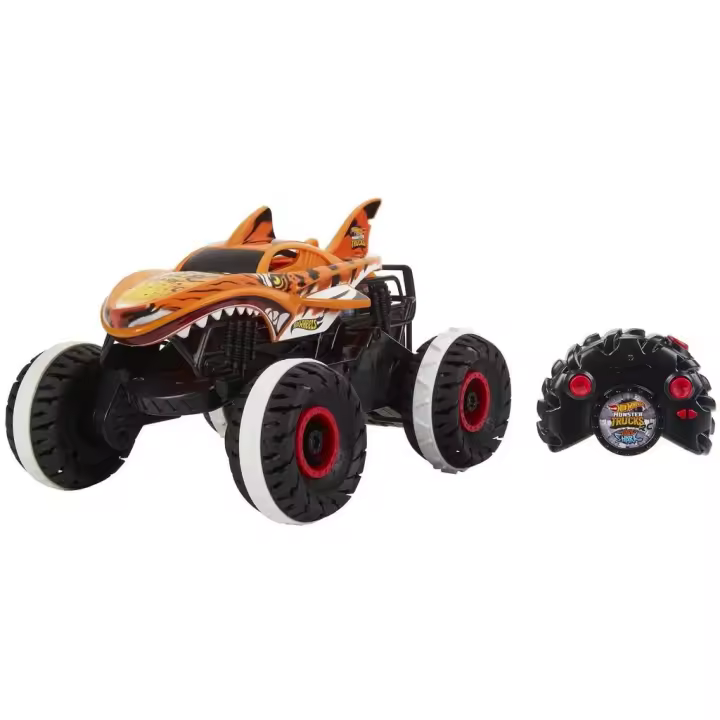 Hot Wheels Monster Trucks HW Unstoppable Tiger Shark Radio Control Mattel HGV87 - 1