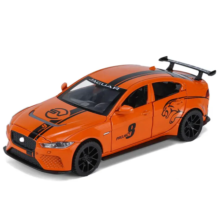 Jaguar-Project8 Modelo a Escala 1:32 Con Sonido Y Luz Vehículo De Retroceso Para Juguete Decorativo Para Niños Regalo Simulación Alta Diecast Metal - 1