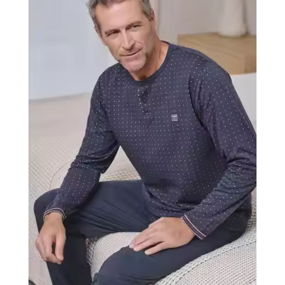 Pijama Hombre Invierno P751336 Gris Massana - 1