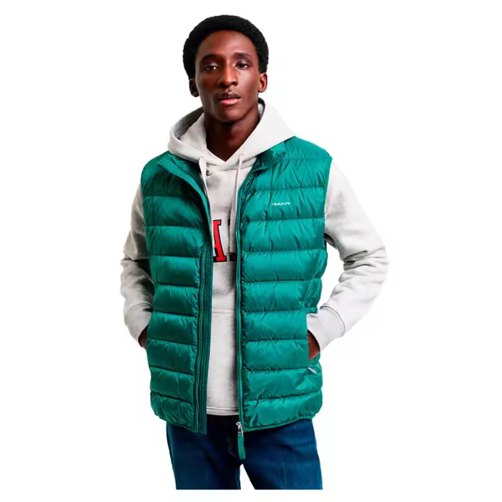 Ropa hombre Chalecos Gant Chaleco Light Down Verde - 1
