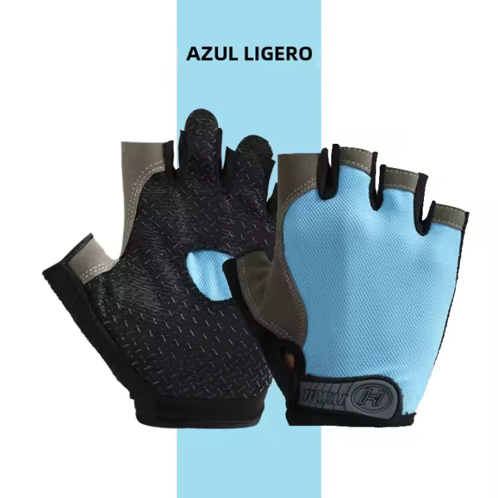 Guantes De Gimnasio Para Levantamiento De Peso Antideslizante Transpirables Para Hombres Y Mujeres Entrenamiento De Fitness Cycling Sin Dedós - 1