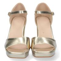 PuntoSalao Sandalias doradas de vestir de tacón y mini plataforma mujer - details 1