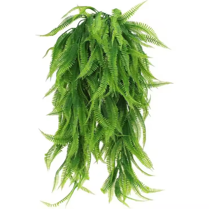 2 piezas de Plantas Artificiales colgantes de 80 cm, helecho de Boston artificial, Plantas Artificiales colgantes, helecho Colgante, Guirnalda de hiedra, Plantas Artificiales de plástico, plantas de plástico - 1