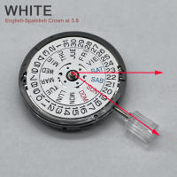 Movimiento Genuino NH36 De Japón Con Calendario En Inglés Y Español Coronilla a Las 3.0/3.8 En Negro/white Disc 4R36A Para Reparación De Relojes - details 7