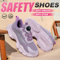 Zapatos De Seguridad Para Hombres Y Mujeres Talla Grande Con Hebilla Rotatoria Suela Ligera Y Protección Metálica Para El Pie - details 11